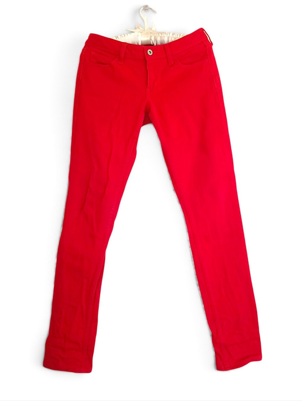 Arizona Jean Company Bright Red Super Skinny Jeans Stretch Colorful